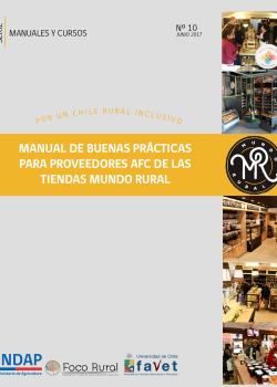 Manual de buenas prácticas proveedores tiendas mundo rural