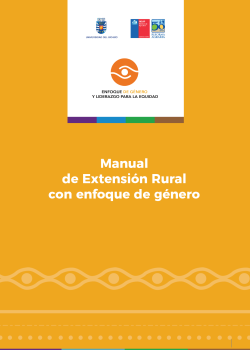 Manual de extensión rural con énfoque de género