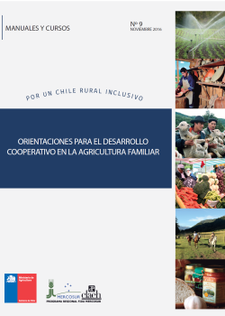 Orientaciones para el desarrollo cooperativo en la Agricultura Familiar Campesina